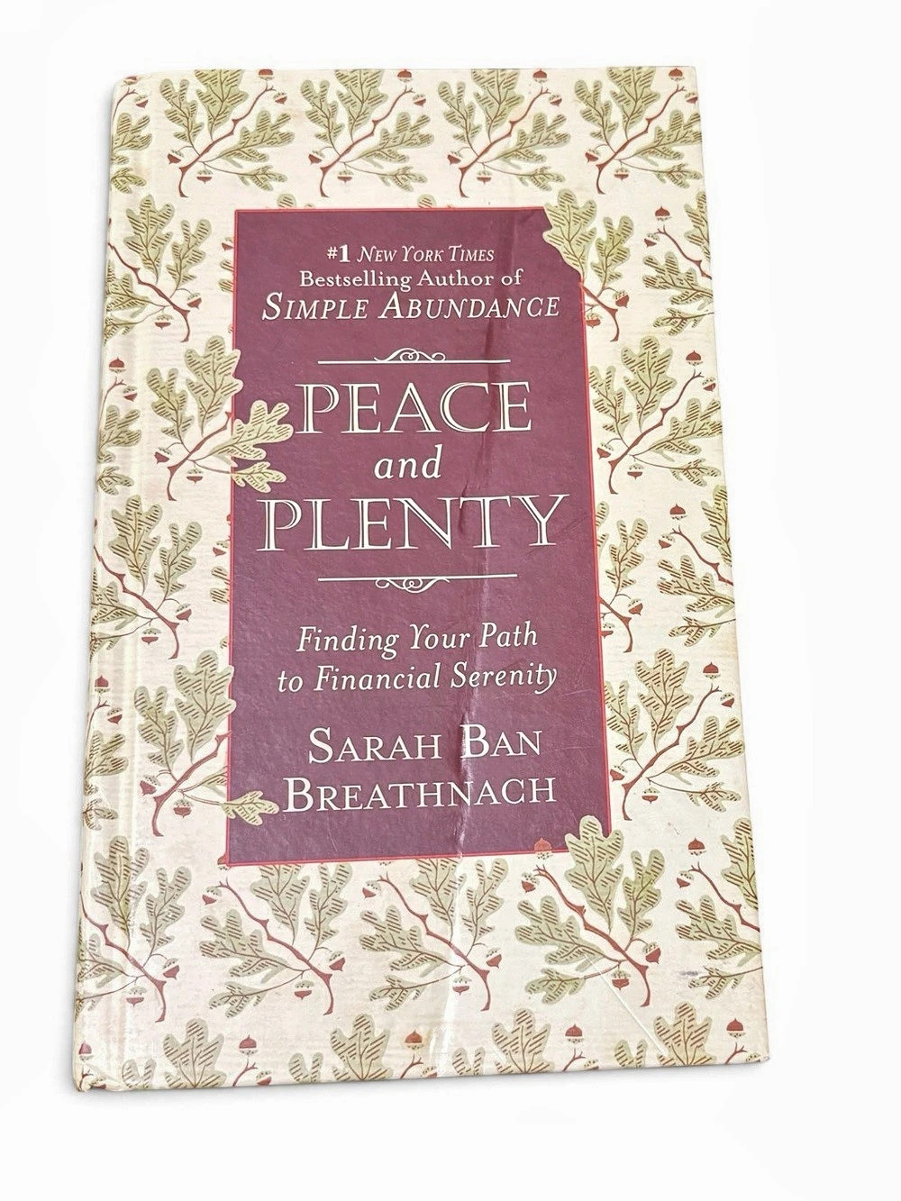 Peace and Plenty Floral Hardcover Book